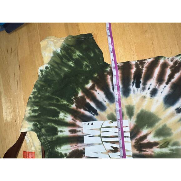 Vintage Slam Magazine Shirt Basketball Hoop Green Tie Dye Tee Large - Picture 9 of 10